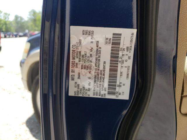 Photo 10 from auction – 2008 FORD EXPLORER E with VIN 1FMEU64E38UB29739