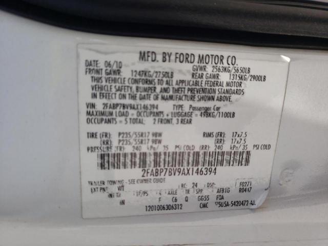 Photo 10 from auction – 2010 FORD CROWN VICT with VIN 2FABP7BV9AX146394