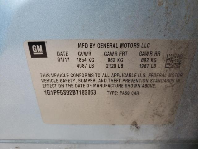 Photo 10 from auction – 2011 CHEVROLET CRUZE LT with VIN 1G1PF5S92B7185063