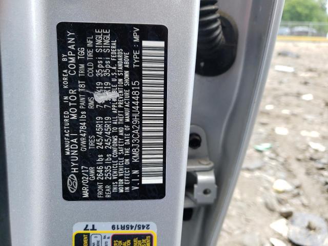 Photo 10 from auction – 2017 HYUNDAI TUCSON LIM with VIN KM8J3CA29HU444815