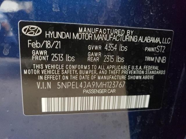 Photo 10 from auction – 2021 HYUNDAI SONATA SEL with VIN 5NPEL4JA9MH123767