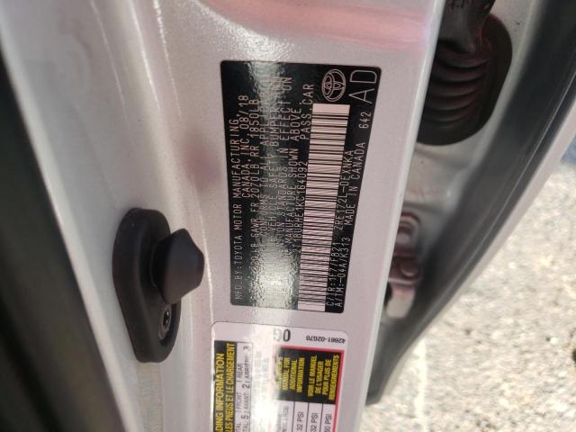 Photo 10 from auction – 2019 TOYOTA COROLLA L with VIN 2T1BURHE1KC164092