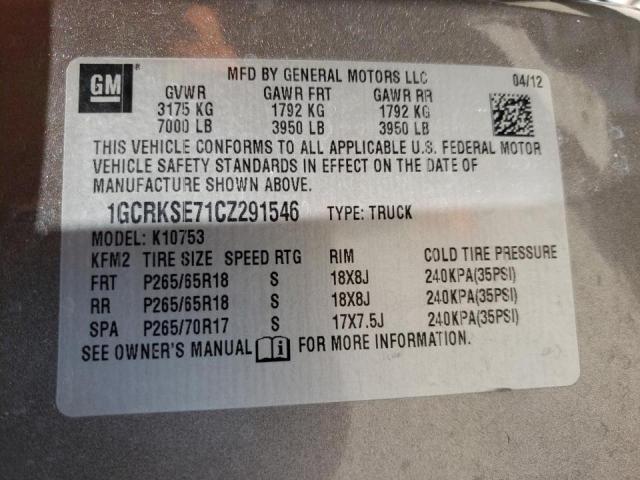 Photo 10 from auction – 2012 CHEVROLET SILVERADO with VIN 1GCRKSE71CZ291546