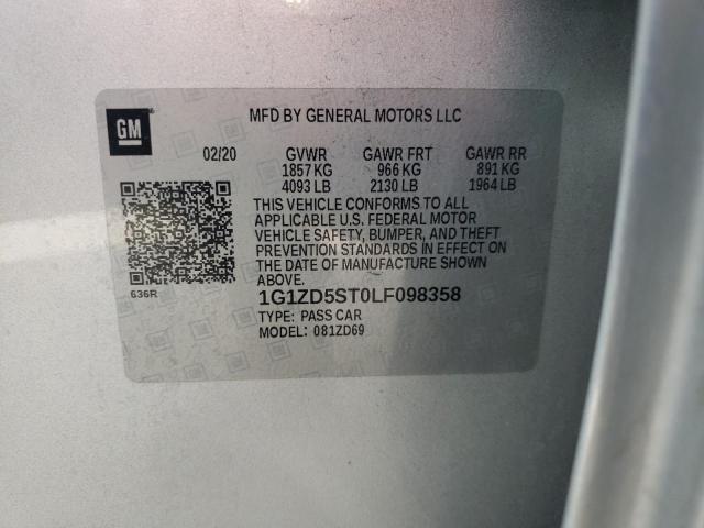 Photo 10 from auction – 2020 CHEVROLET MALIBU LT with VIN 1G1ZD5ST0LF098358