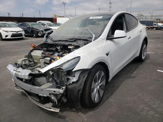 Photo 2 from auction – 2021 TESLA MODEL Y with VIN 5YJYGDEE5MF270245
