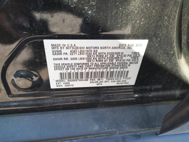 Photo 10 from auction – 2013 MITSUBISHI OUTLANDER with VIN 4A4AP4AU6DE003298
