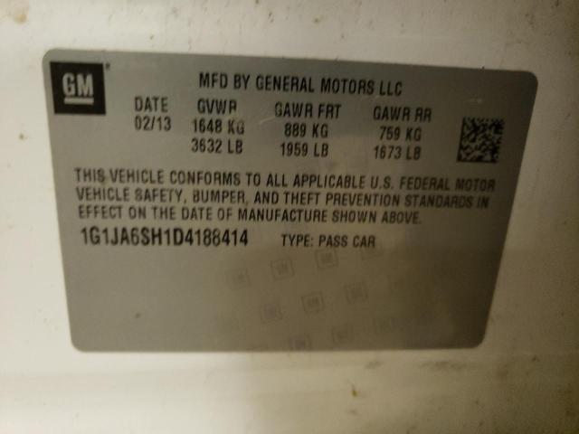 Photo 10 from auction – 2013 CHEVROLET SONIC LS with VIN 1G1JA6SH1D4188414