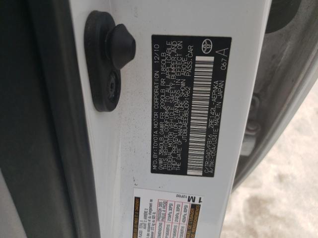 Photo 10 from auction – 2011 TOYOTA COROLLA BA with VIN JTDBU4EE8BJ091962