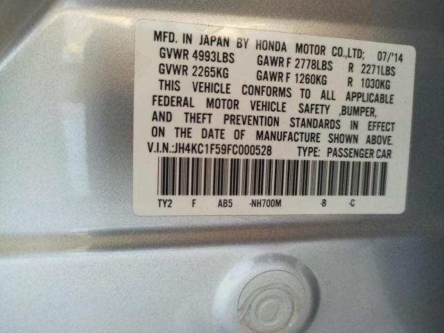 Photo 10 from auction – 2015 ACURA RLX TECH with VIN JH4KC1F59FC000528