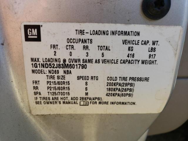 Photo 10 from auction – 2003 CHEVROLET MALIBU with VIN 1G1ND52J83M601790