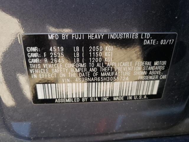Photo 10 from auction – 2017 SUBARU LEGACY SPO with VIN 4S3BNAR65H3055724