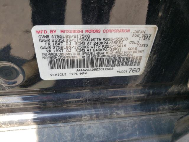 Photo 10 from auction – 2014 MITSUBISHI OUTLANDER with VIN JA4AZ3A38EZ012088