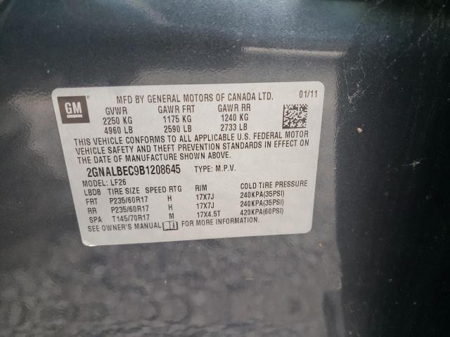 Photo 10 from auction – 2011 CHEVROLET EQUINOX LS with VIN 2GNALBEC9B1208645