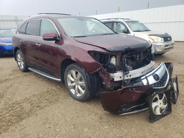 ACURA MDX ADVANC 2014 with VIN 5FRYD4H80EB505777 - Photo from auction