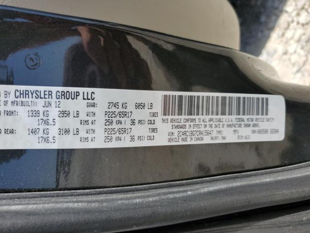 Photo 10 from auction – 2012 CHRYSLER TOWN & COU with VIN 2C4RC1BG7CR415647