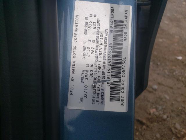 Photo 10 from auction – 2010 MAZDA 3 I with VIN JM1BL1SF2A1289336