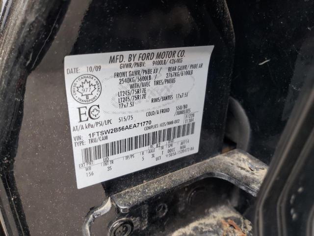 Photo 10 from auction – 2010 FORD F250 SUPER with VIN 1FTSW2B56AEA71770