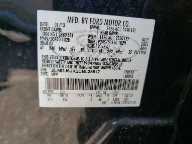 Photo 10 from auction – 2013 LINCOLN MKX with VIN 2LMDJ6JK2DBL28817