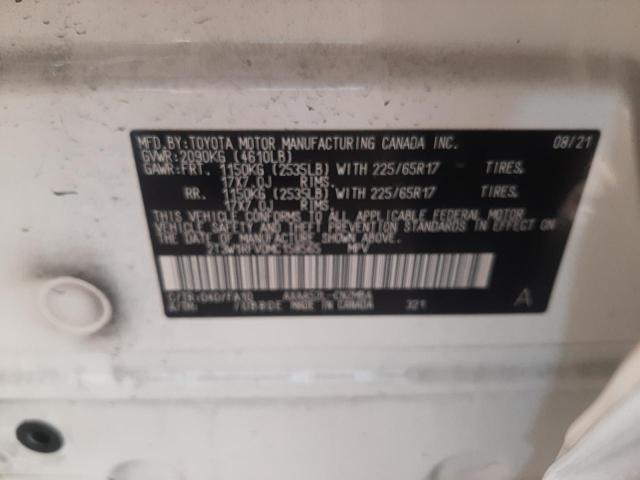 Photo 10 from auction – 2021 TOYOTA RAV4 XLE with VIN 2T3W1RFV0MC158565