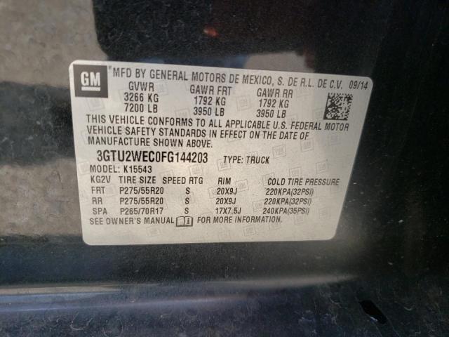 Photo 10 from auction – 2015 GMC SIERRA K15 with VIN 3GTU2WEC0FG144203