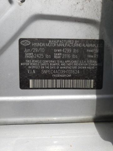 Photo 10 from auction – 2011 HYUNDAI SONATA SE with VIN 5NPEC4AC0BH101624