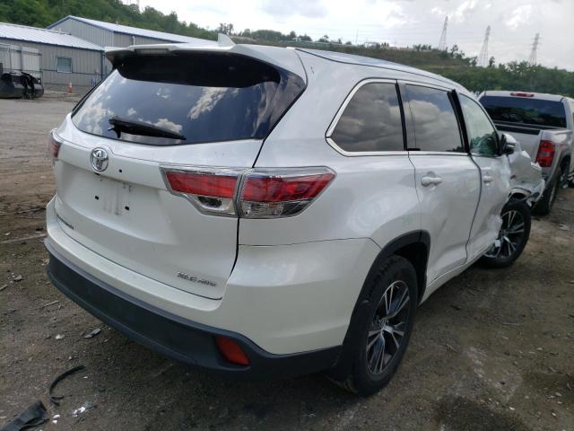 Photo 4 from auction – 2016 TOYOTA HIGHLANDER with VIN 5TDJKRFH8GS233809