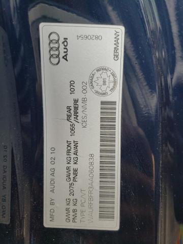 Photo 10 from auction – 2010 AUDI A5 PREMIUM with VIN WAURFBFR3AA060838