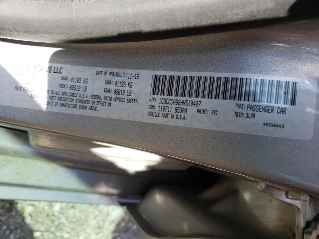 Photo 10 from auction – 2017 CHRYSLER 200 LIMITE with VIN 1C3CCCAB2HN510407