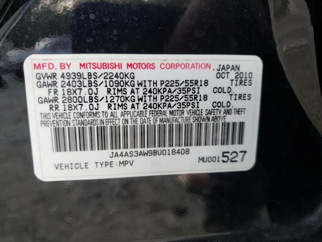 Photo 10 from auction – 2011 MITSUBISHI OUTLANDER with VIN JA4AS3AW9BU018408