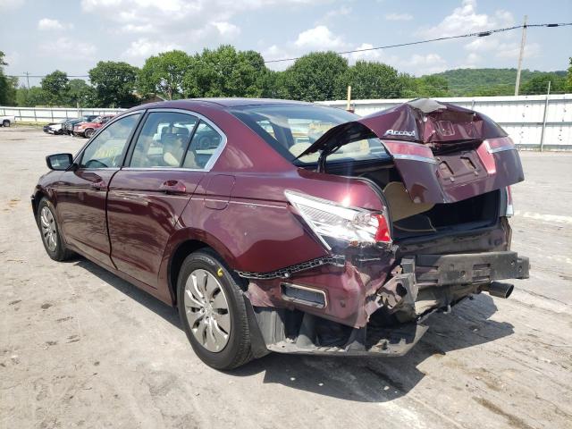 Photo 3 from auction – 2011 HONDA ACCORD LX with VIN 1HGCP2F33BA104597