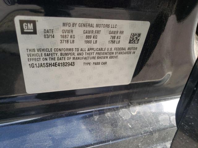 Photo 10 from auction – 2014 CHEVROLET SONIC with VIN 1G1JA5SH4E4182943