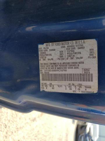 Foto 10 de la subasta – 2000 FORD RANGER con VIN 1FTYR14V8YPC10790