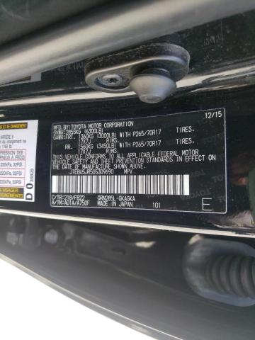 Photo 10 from auction – 2016 TOYOTA 4RUNNER SR with VIN JTEBU5JR5G5309690