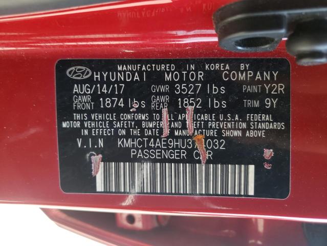 Photo 10 from auction – 2017 HYUNDAI ACCENT SE with VIN KMHCT4AE9HU374032