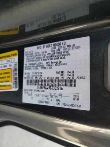 Photo 10 from auction – 2016 FORD MUSTANG with VIN 1FA6P8AM9G5332916