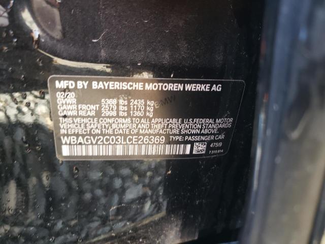 Photo 10 from auction – 2020 BMW 840I with VIN WBAGV2C03LCE26369