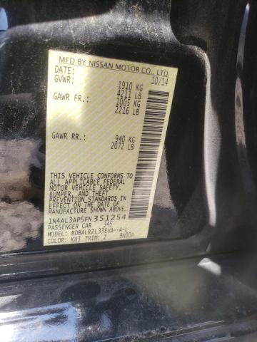 Photo 10 from auction – 2015 NISSAN ALTIMA 2.5 with VIN 1N4AL3AP5FN351254