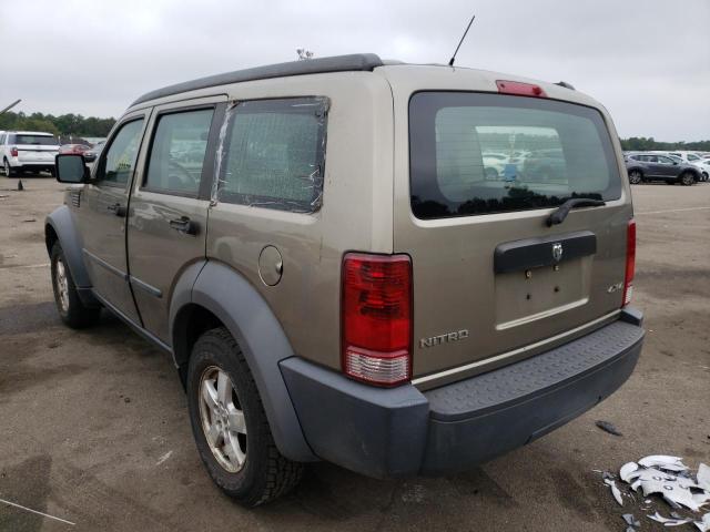 Photo 3 from auction – 2007 DODGE NITRO SXT with VIN 1D8GU28K37W562570