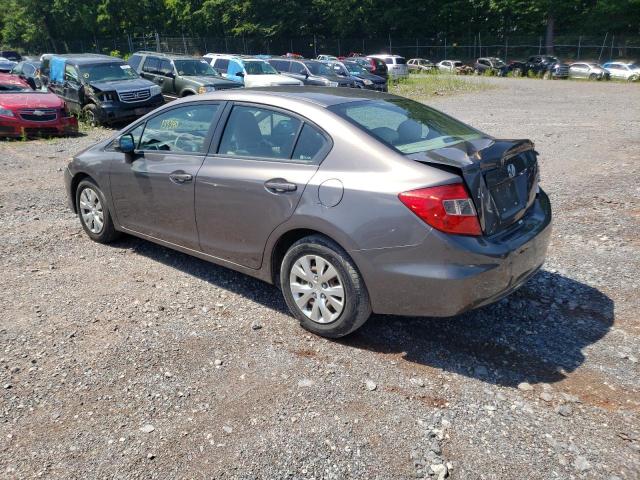 Photo 3 from auction – 2012 HONDA CIVIC LX with VIN 19XFB2F57CE361403