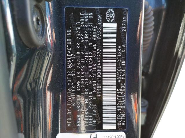 Photo 10 from auction – 2017 TOYOTA CAMRY LE with VIN 4T1BF1FKXHU447277