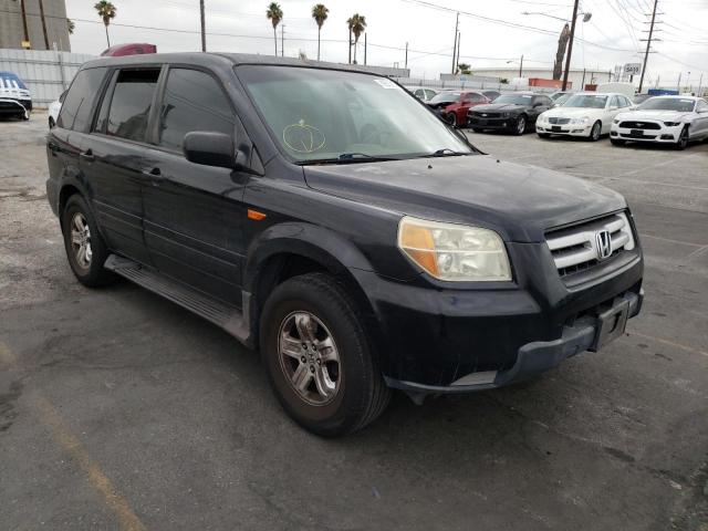 HONDA PILOT LX 2006 with VIN 5FNYF281X6B016551 - Photo from auction