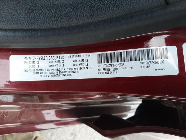 Photo 10 from auction – 2015 CHRYSLER 200 LIMITE with VIN 1C3CCCAB3FN579832