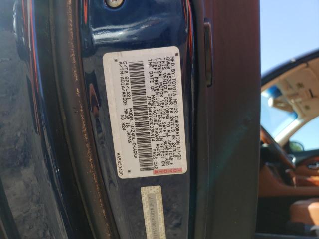 Photo 10 from auction – 2002 LEXUS SC 430 with VIN JTHFN48Y420035414