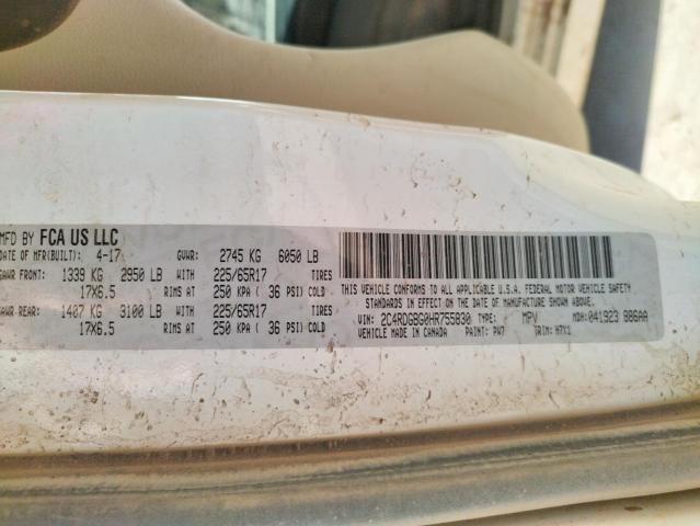 Photo 10 from auction – 2017 DODGE GRAND CARA with VIN 2C4RDGBG0HR755830