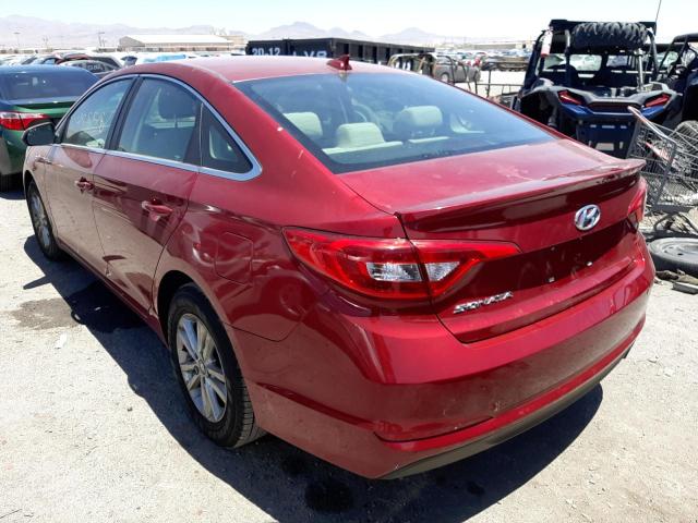 Photo 3 from auction – 2015 HYUNDAI SONATA SE with VIN 5NPE24AF4FH183635