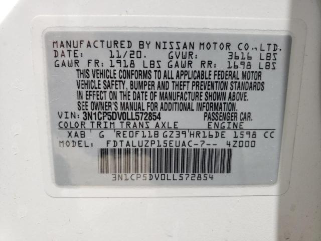 Photo 10 from auction – 2020 NISSAN KICKS SR with VIN 3N1CP5DV0LL572854