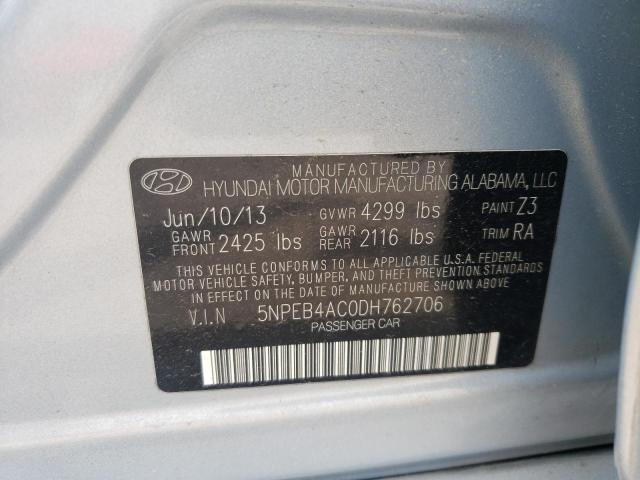 Photo 10 from auction – 2013 HYUNDAI SONATA GLS with VIN 5NPEB4AC0DH762706