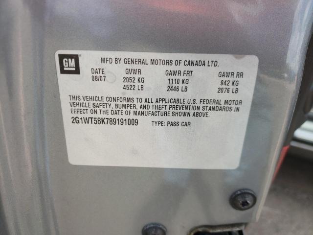 Photo 10 from auction – 2008 CHEVROLET IMPALA LT with VIN 2G1WT58K789191009