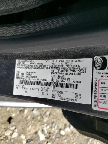 Photo 10 from auction – 2016 FORD FIESTA SE with VIN 3FADP4EJ7GM130229