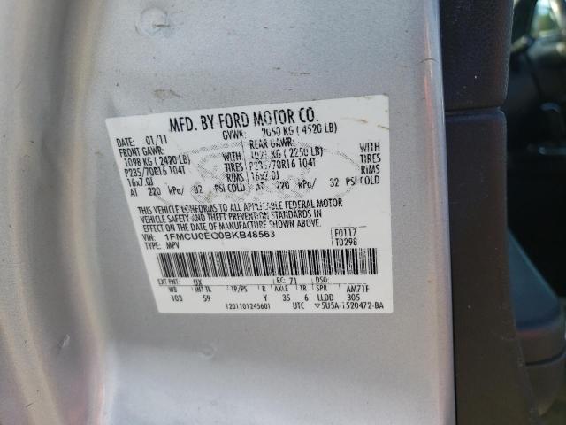 Photo 10 from auction – 2011 FORD ESCAPE LIM with VIN 1FMCU0EG0BKB48563